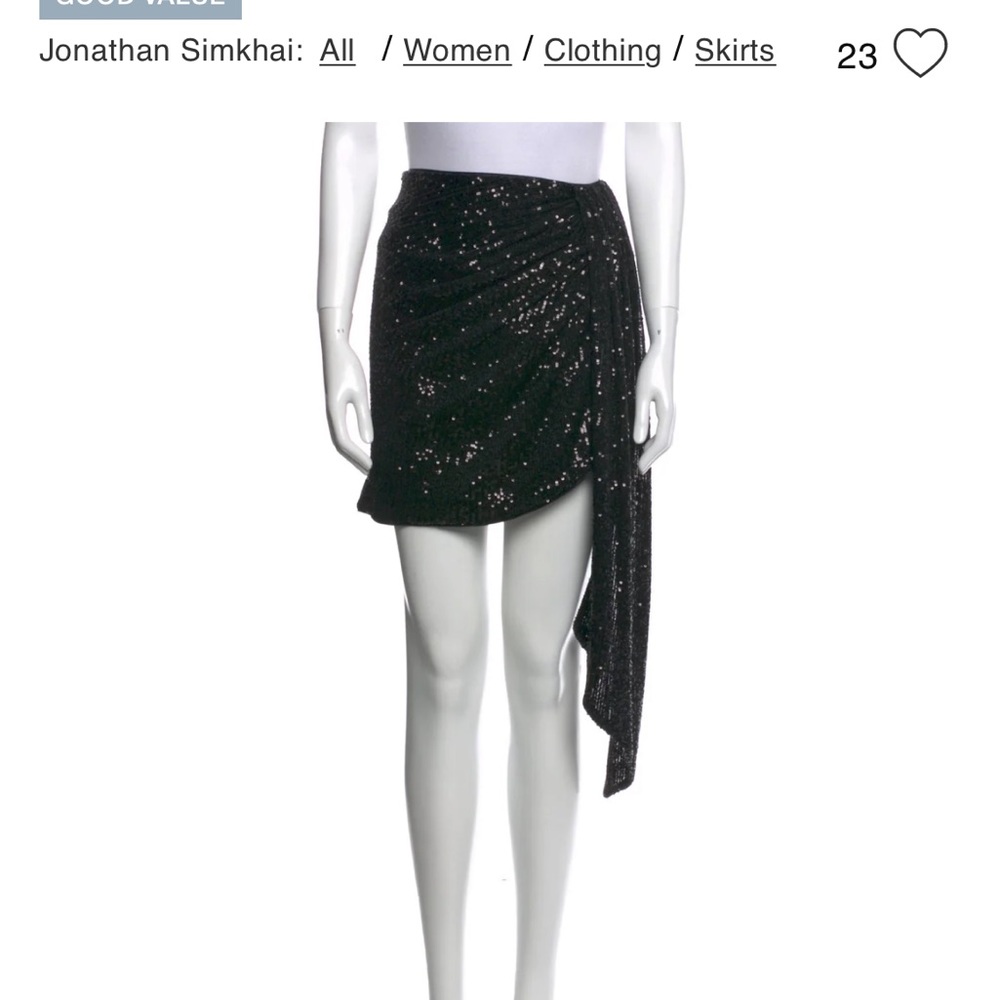JONATHAN SIMKHAI
Sequin Embellishments Mini Skirt w/ Tags